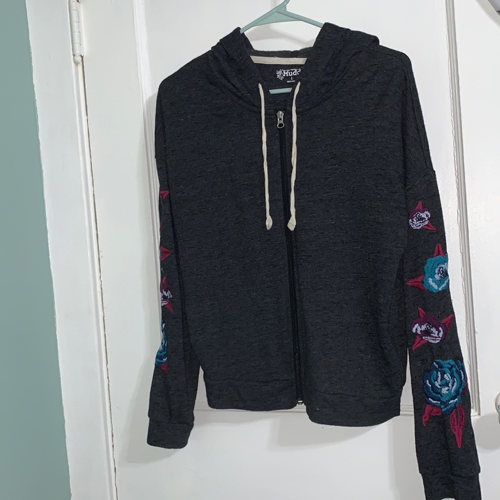 Black/Grey sweatshirt with hood